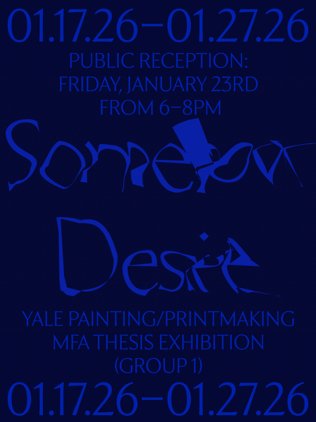 Exhibition posters for part 1 and part 2